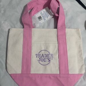 Pink and Cream Tote Bag